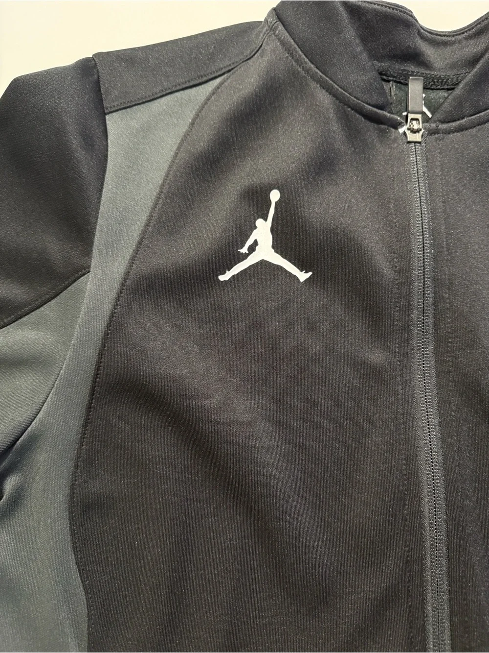 Jordan Black and Gray Full-Zip Performance Jacket